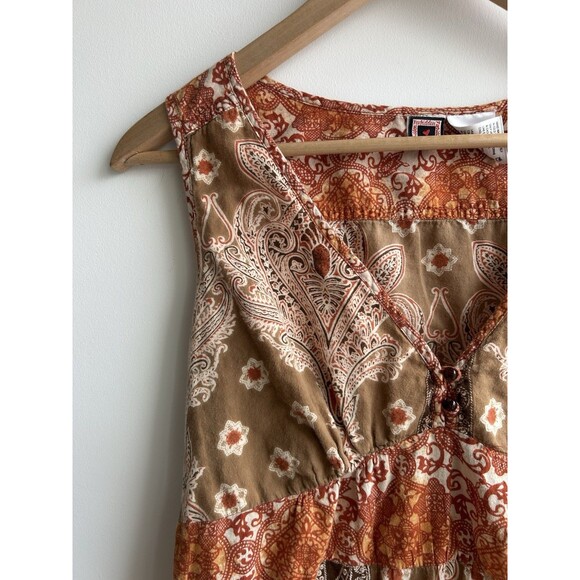 Y2K Forbidden Babydoll Tank Top Bandana Patterned Size M - Picture 3 of 9